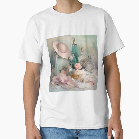 Coquette aesthetic vintage painting of a pink hat Classic T-Shirt for Sale by CoquetteArt