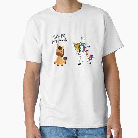 Other HR Professionals Me Funny Dabbing Unicorn Classic T-Shirt for Sale by ColorFlowArt