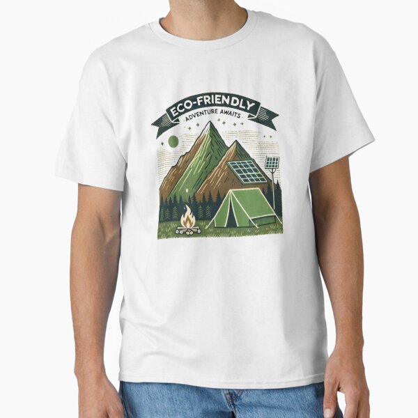 "Eco-Friendly Adventure Awaits" Classic T-Shirt for Sale by WildVista