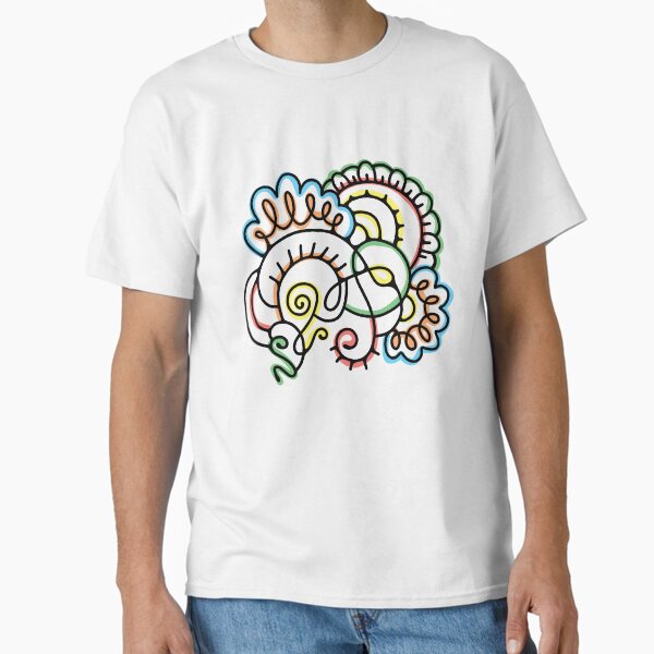 Abstraction Doodle Composition bouquet Classic T-Shirt for Sale by alina-k-design
