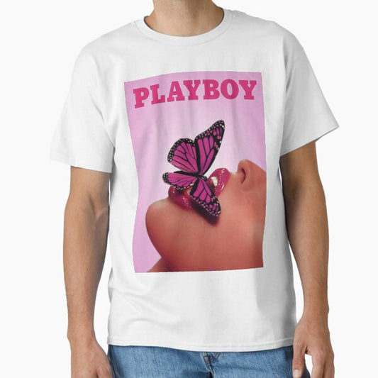 Flower Pink Playboy Classic T-Shirt for Sale by loviedaylie