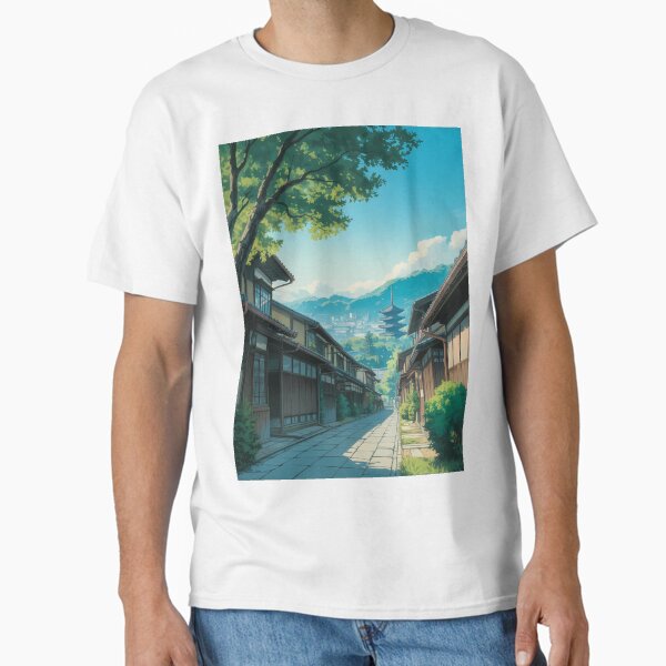 "Lofi Kyoto Street View " Classic T-Shirt for Sale by SakuraHaven