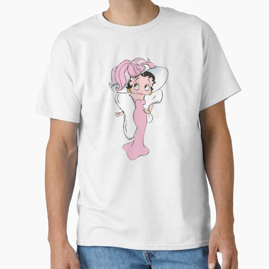 Betty Boop in a Pink Dress Classic T-Shirt for Sale by sdnative619