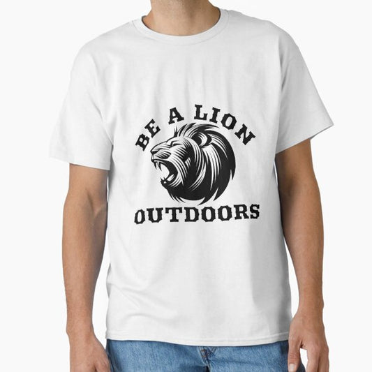 Be A Lion Outdoors Logo Classic T-Shirt for Sale by BeALionOutdoors