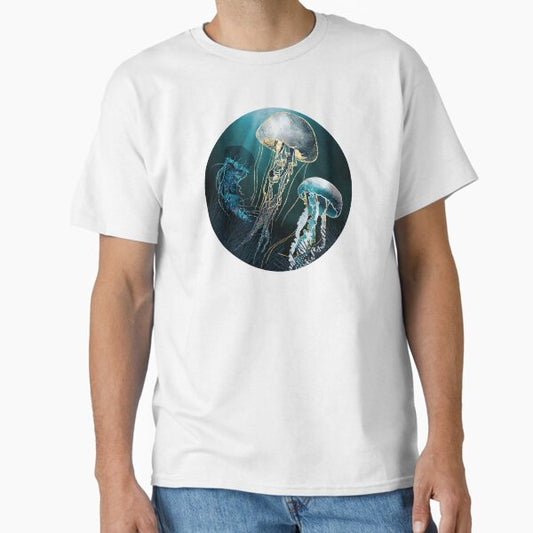 Metallic Jellyfish V Classic T-Shirt for Sale by spacefrogdesign