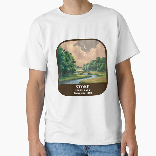 Vintage Stone State Park (Iowa State Park) Classic T-Shirt for Sale by RabbitK