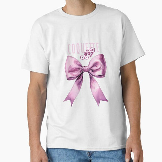 Coquette pink bow girly Classic T-Shirt for Sale by TatiPessoa