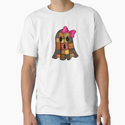 Coquette Ghost With Pink Coquette Bow Classic T-Shirt for Sale by Lamia-Covers