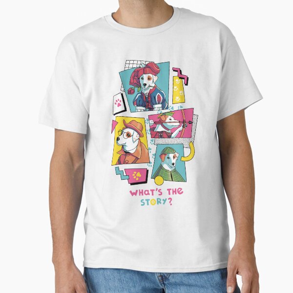 What's the Story, Wishbone? // Tv Show, 90s, Jack Russell Classic T-Shirt for Sale by Geekydog