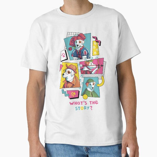 What's the Story, Wishbone? // Tv Show, 90s, Jack Russell Classic T-Shirt for Sale by Geekydog