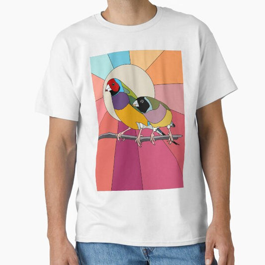 Gouldian Finch by Smolder Creative Classic T-Shirt for Sale by SmolderCreative