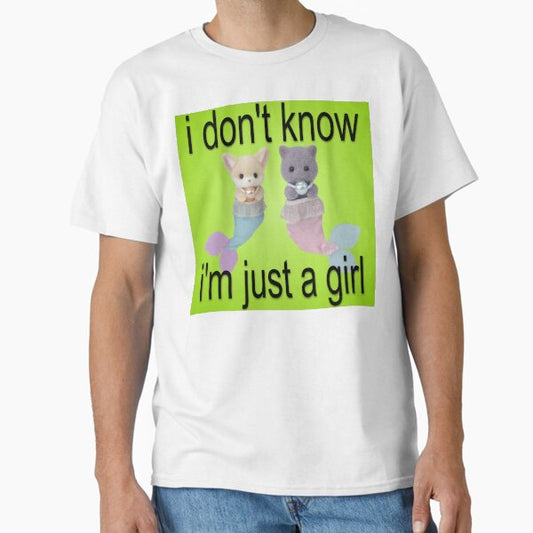 girl, so confusing mermaid girls Classic T-Shirt for Sale by ellanely
