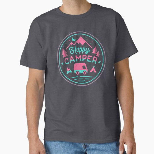 Happy Camper Soft-top Classic T-Shirt for Sale by amandaflagg