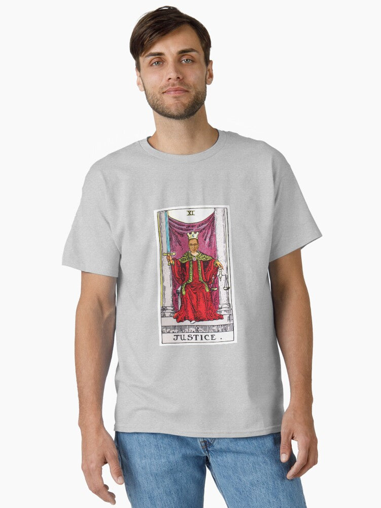 Justice Tarot Card of Ruth Bader Ginsberg Classic T-Shirt T-Shirt | Aesthetic Graphic | Must-Have Style