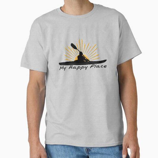 I love Kayaking - My Happy Place - Kayak Sun Classic T-Shirt for Sale by lmaoshop