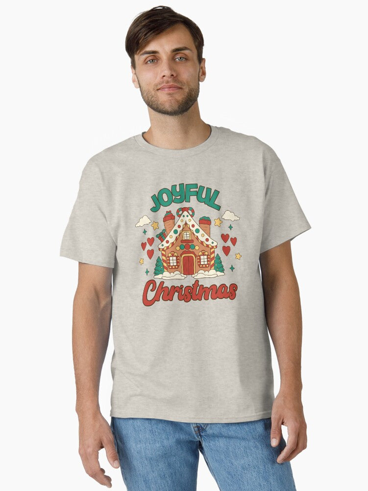 Joyful Christmas House Classic TShirt T-Shirt | Premium Graphic | Trending Festive Apparel