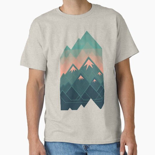Geometric Mountains Classic T-Shirt for Sale by Waynem79