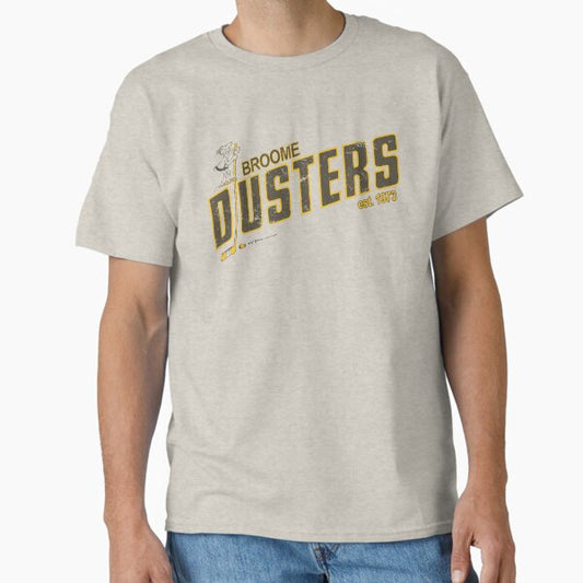 Distressed Broome Dusters Hockey Classic T-Shirt for Sale by TeeArcade84