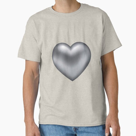 silver heart aesthetic Classic T-Shirt for Sale by spoiledbratz