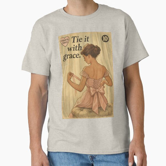 Coquette Aesthetic: Tie it with grace Classic T-Shirt for Sale by bapupa