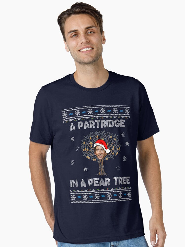 Alan Partridge In A Pear Tree Christmas Essential TShirt T-Shirt | Premium Graphic | Trending Festive Apparel
