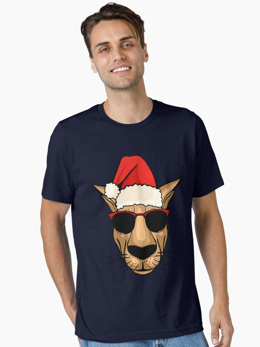 Cute Aussie Christmas Kangaroo Essential TShirt T-Shirt | High-Quality Print | Perfect For Daily Wear