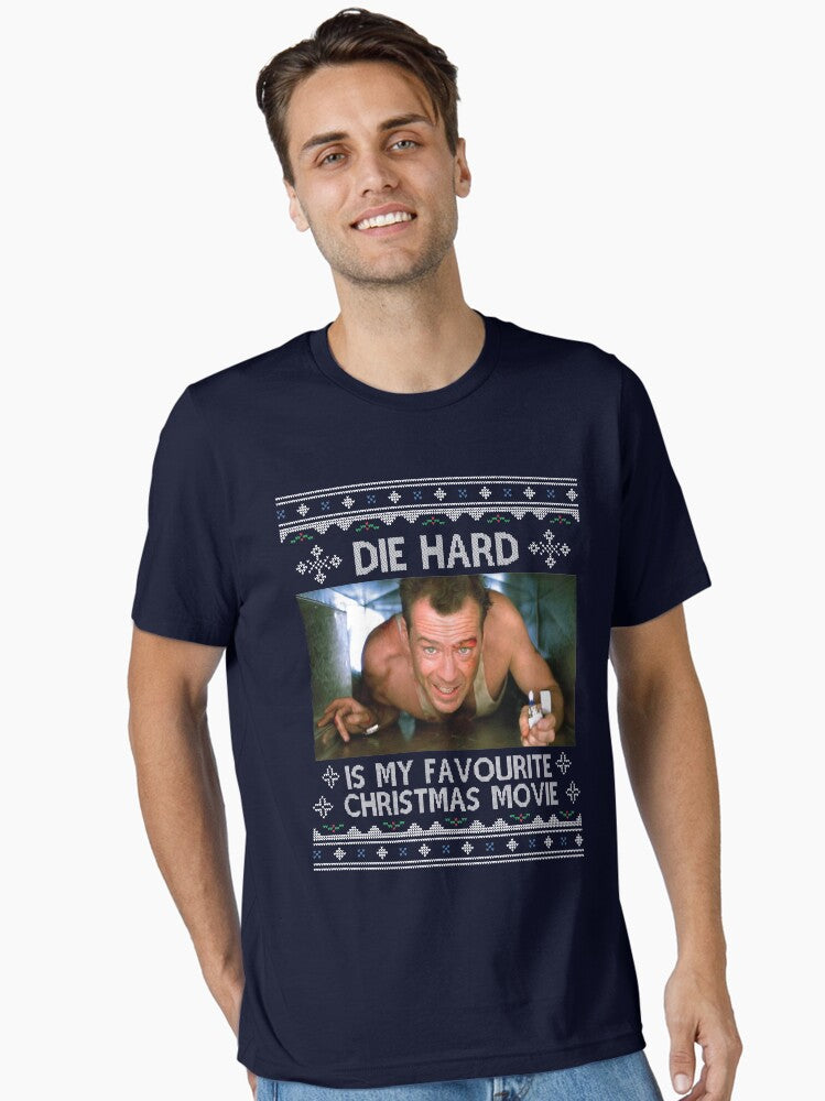 Die Hard Is My Favourite Christmas Movie Essential TShirt T-Shirt | Premium Graphic | Perfect For Daily Wear