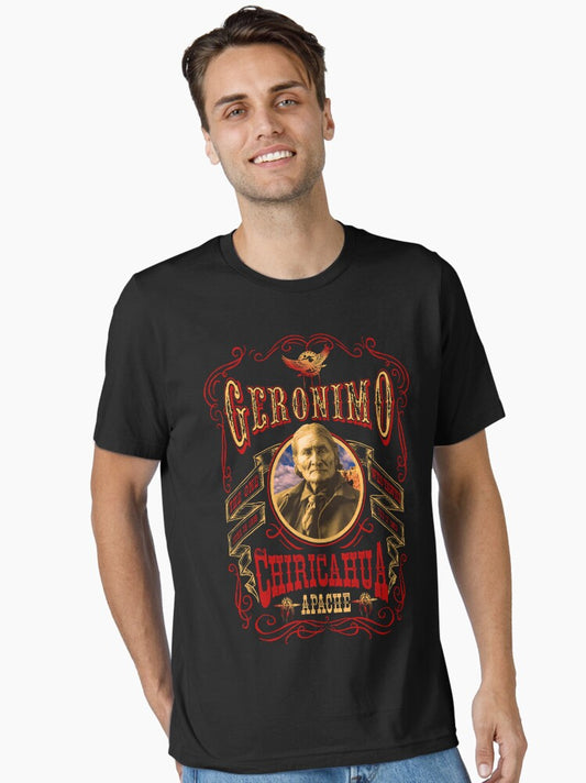Apache Geronimo Native American T-shirt Essential T-shirt | Trendy Graphic Tee | Casual Unisex T-shirt