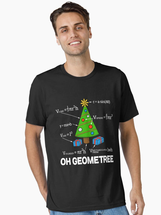 Math Geometry Christmas Tree Geometree Essential TShirt T-Shirt | Cute Festive Style | Trending Festive Apparel