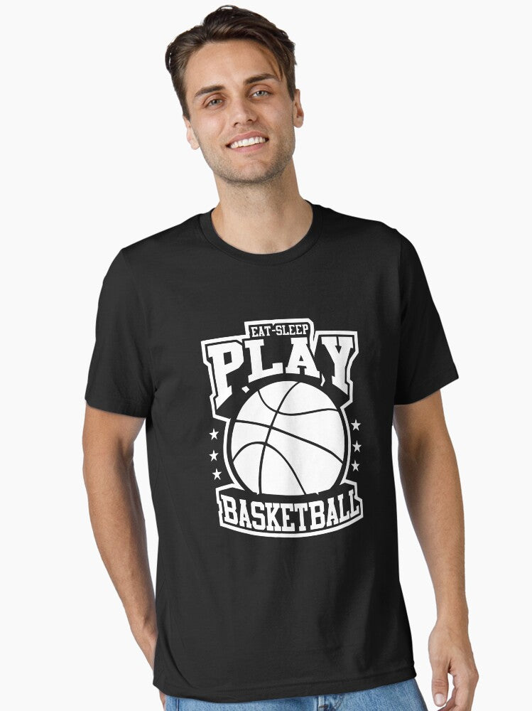 Eat Sleep Play Basketball Essential T-shirt | Premium Basketball Jersey | Fan Edition Apparel