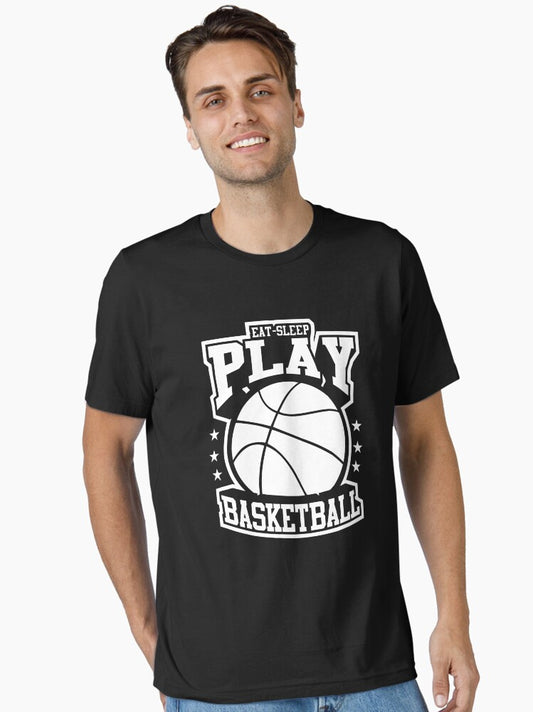 Eat Sleep Play Basketball Essential T-shirt | Premium Basketball Jersey | Fan Edition Apparel