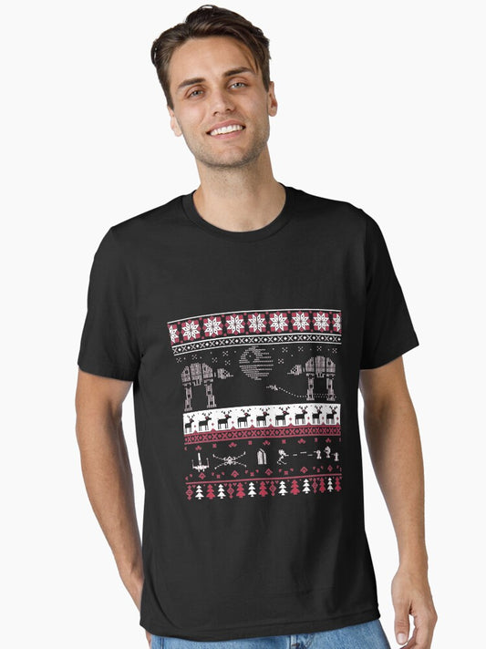 Christmas Xmas Sci Fi Space Christmas Xmas Ugly Sweater Essential TShirt T-Shirt | Premium Graphic | Perfect For Daily Wear