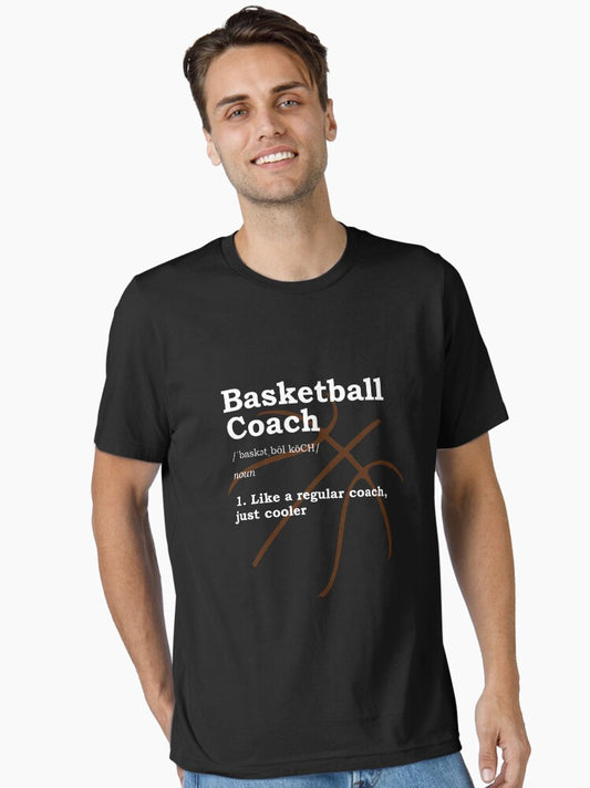 Basketball Coach Gift Essential T-shirt | Trendy Graphic Tee | Casual Unisex T-shirt