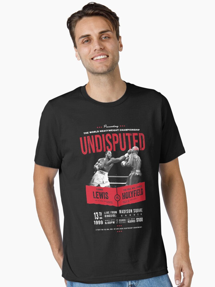 Lewis Vs Holyfield - Undisputed Boxing T-shirt Essential T-shirt | Trendy Graphic Tee | Casual Unisex T-shirt