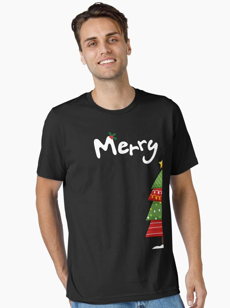 Merry Christmas Funny Couples Matching Tshirt TShirt Essential TShirt T-Shirt | Best-Selling Design | Great For Christmas Season