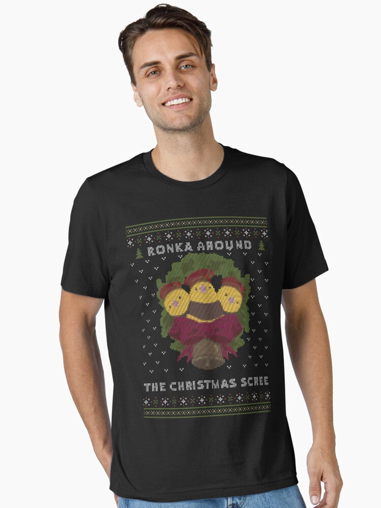 Ronka Around Ugly Christmas Sweater XIV Essential TShirt T-Shirt | Vintage Christmas Look | Great For Christmas Season