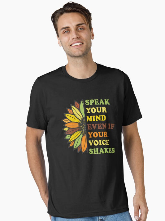 Speak Your Mind Even If Your Voice Shakes RBG Feminist Quote Essential T-Shirt T-Shirt | High-Quality Print | Trending Now