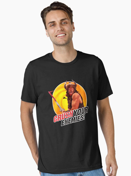 Crush Your Enemies Essential T-shirt | Trendy Graphic Tee | Casual Unisex T-shirt