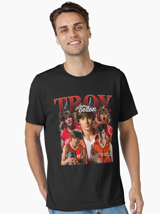Vintage Troy Bolton The Musical Vintage Essential T-shirt | Trendy Graphic Tee | Casual Unisex T-shirt