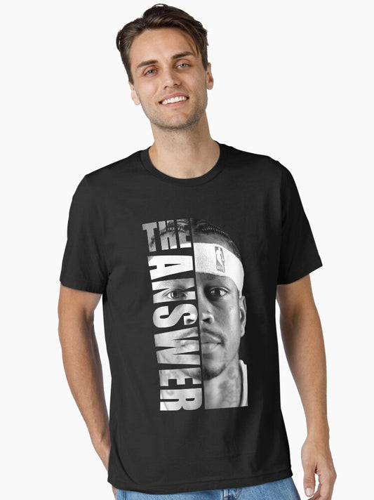 Allen Iverson - The Answer Essential T-shirt | Trendy Graphic Tee | Casual Unisex T-shirt