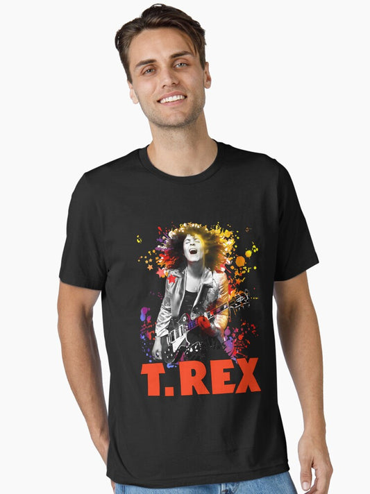 T Rex Rock Band Marc Bolan Retro Cool Top Tee Essential T-shirt | Trendy Graphic Tee | Casual Unisex T-shirt