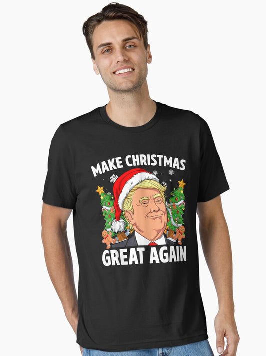 Trump Make Christmas Great Again Ugly Christmas Sweaters Essential TShirt T-Shirt | Holiday Edition | Trending Festive Apparel