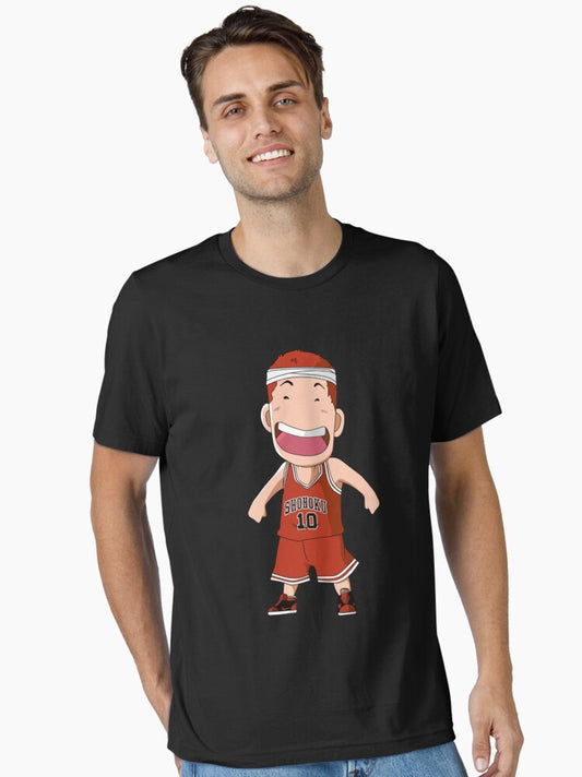 Slam Dunk Caricature - Hanamichi Sakuragi - Shohoku Essential T-shirt | Trendy Graphic Tee | Casual Unisex T-shirt