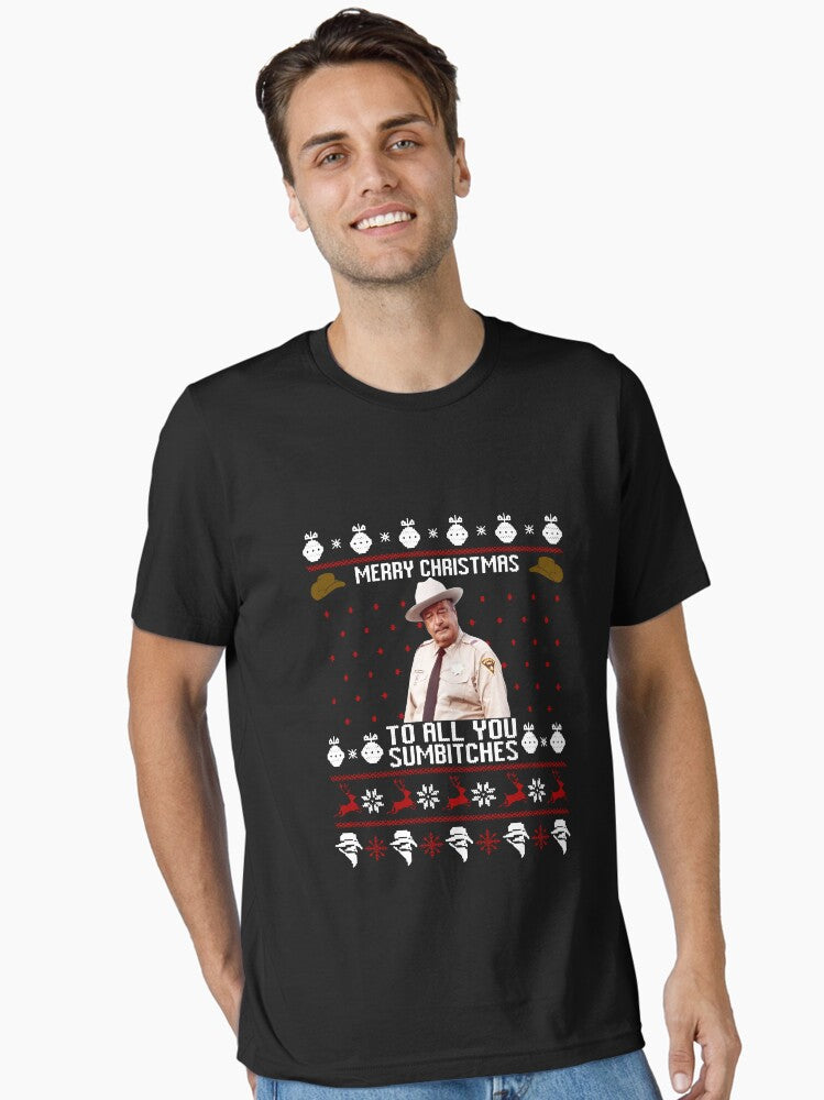 Merry Christmas To All You Sumbitches Ugly Essential TShirt T-Shirt | Premium Graphic | Perfect Holiday Gift