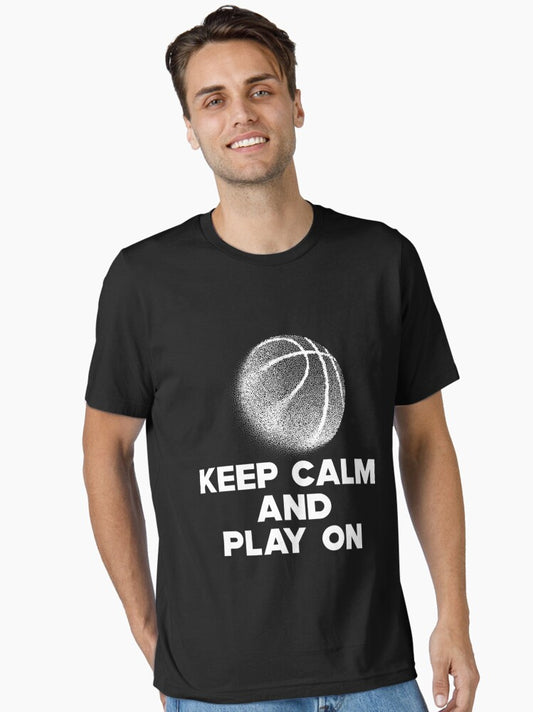 Basketball - Keep Calm And Play On Classic T-shirt Essential T-shirt | Premium Basketball Jersey | Fan Edition Apparel