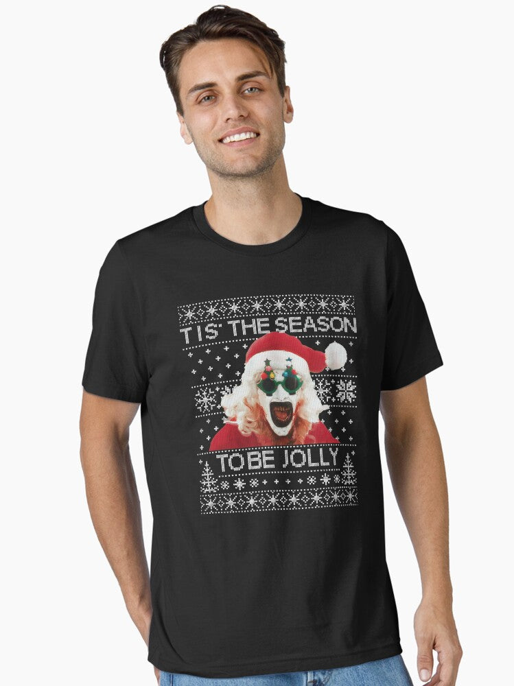 Terrifier 3 Santa Christmas Essential TShirt T-Shirt | Seasonal Must-Have | Perfect Holiday Gift