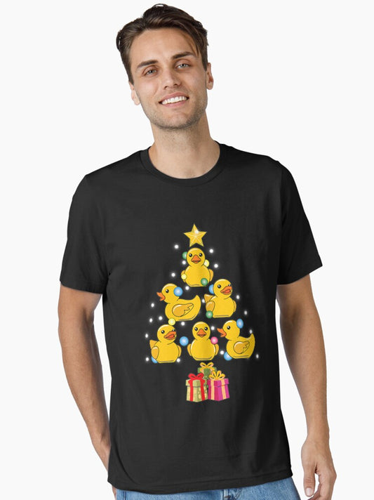 Duck Christmas Tree Duckie and Quack Christmas Essential TShirt T-Shirt | Fan Favorite Artwork | Trending Festive Apparel