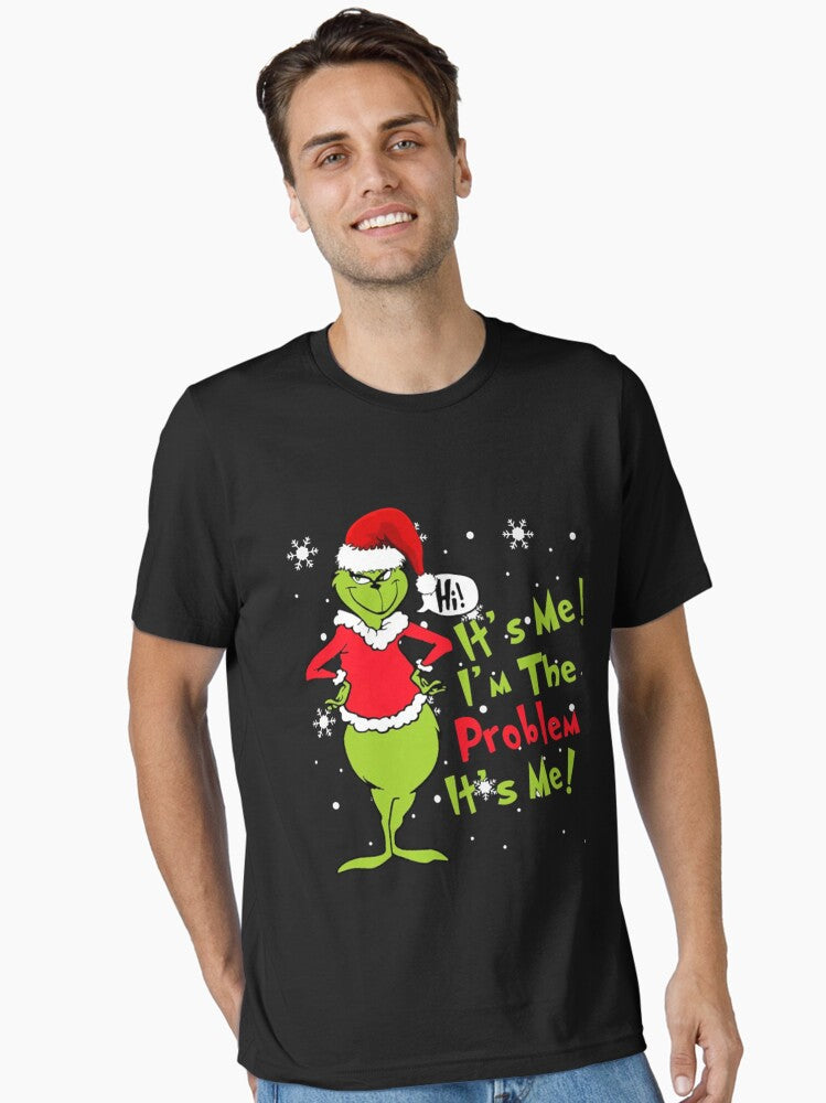 Funny Grinch Christmas Quote Its Me Im The Problem Holiday Parody Design Essential TShirt T-Shirt | Holiday Edition | Great For Christmas Season