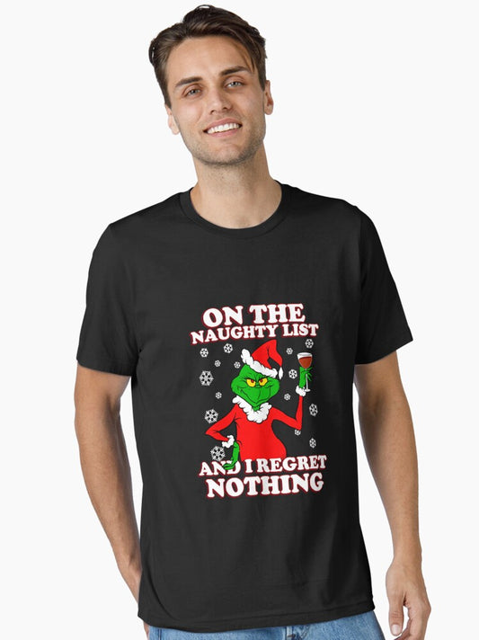 Grinch Naughty List Essential TShirt T-Shirt | Holiday Edition | Trending Festive Apparel