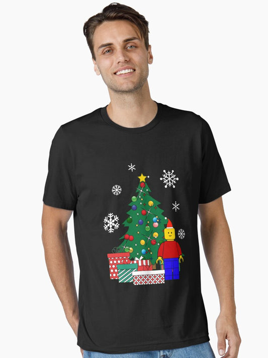 Lego Man Around The Christmas Tree Baseball Essential TShirt T-Shirt | Best-Selling Design | Limited Christmas Style